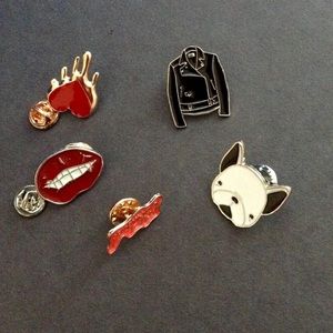 New 5pcs a set brooches